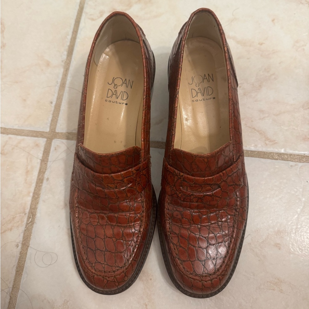 Joan and David Size 7.5 Brown Women’s Loafers | Made in Italy